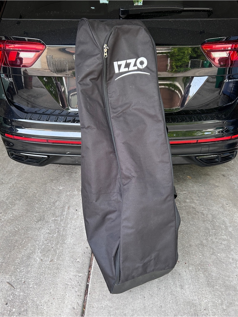 IZZO Black Golf Travel Bag / Club Headcover Carry Case